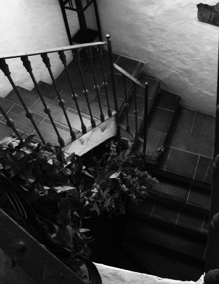 La escalera en la casa del Raspu