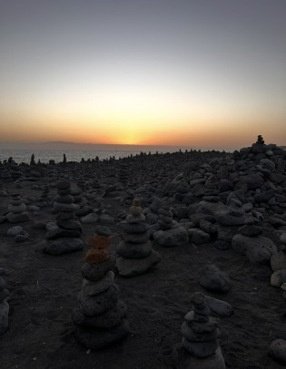 Equilibrio al caer la luz